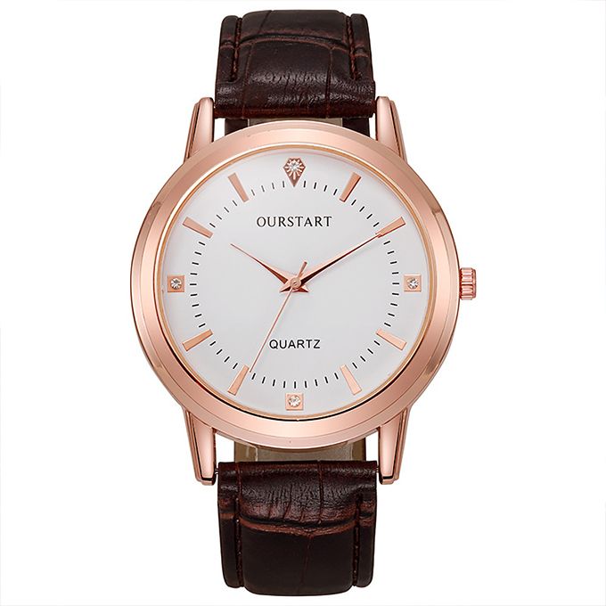 Mode Ensemble Montre De Couple - 2PCS - Marron – Image 5