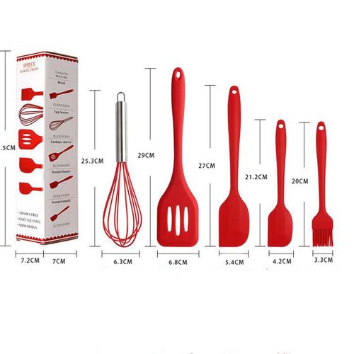 Ustensiles De Cuisine 5 En 1 Ustensiles De Cuisine Ensemble De Cuisine Grattoir Fouet Brosse – Image 8