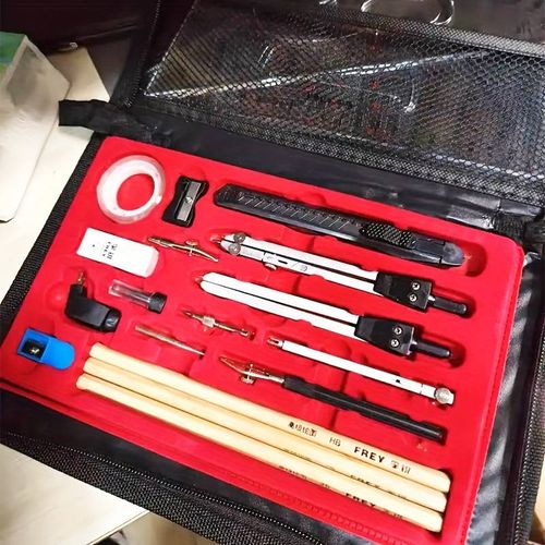 23pcs Ensemble D'outils De Dessin Mécanique, Papeterie De Dessin De Construction Technique – Image 5