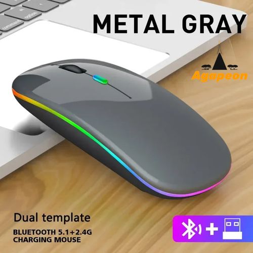 Mouse Bluetooth Sottile Ricaricabile &ndash; Per Computer E Notebook, Silenzioso E Preciso