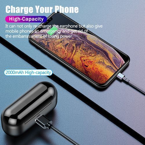 F9 - Écouteur Sans Fil - Bluetooth 5.3 - Noir – Image 6