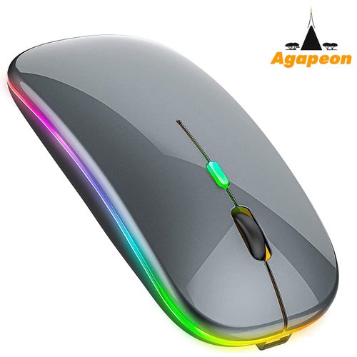 Mouse Bluetooth Sottile Con Batteria Doppia E LED - Per Computer Notebook - Senza Fili