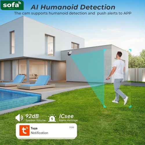 Caméra smart double objectif d’extérieur 4MP PTZ – Image 6