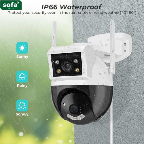 Caméra smart double objectif d’extérieur 4MP PTZ – Image 3