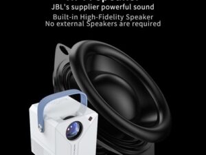 Projecteur Portable Android 9.0, Haut-parleur Hi-Fi Grand écran Haute Clarté