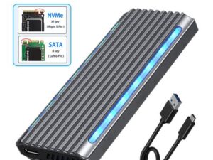 Boîtier SSD Externe RGB M.2 NVME/SATA