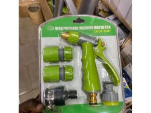 Pistolet à eau pour lavage de voiture, buse de tuyau robuste, pulvérisateur réglable VERT