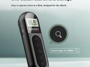 Mini Radio FM Portable Avec écran LCD - Noir