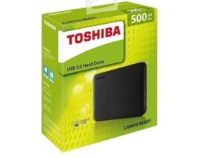Toshiba Disque Dur Externe - 500 Go USB 3.0- Noir De Haute Qualité