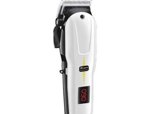 Geemy Tondeuse Electrique Rechargeable - Geemy - GM-6018 - Cheveux Et Barbe - Pour Hommes Et Enfants - Blanc