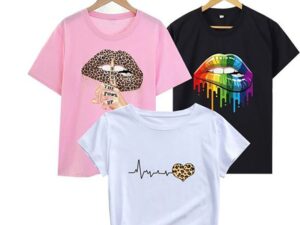ateamoda 3 Pcs Femmes T-Shirt Femmes Tops T-Shir