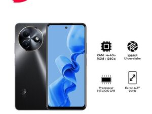 Itel S24 - 6.6" HD+ -128GB - 4+4GB De RAM -4G - 128Go - 4Go De RAM- 108Mpx - 5000mAh - Noir