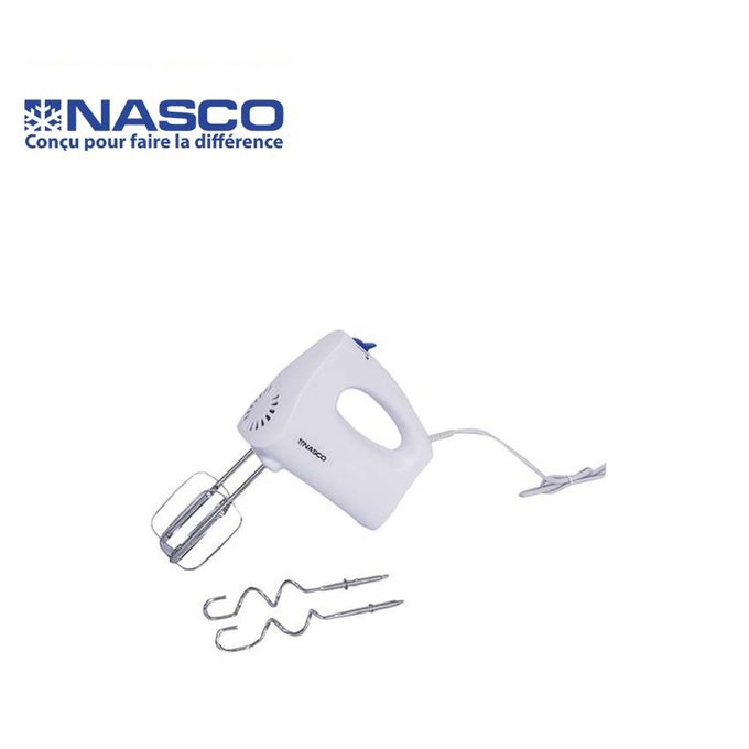 Nasco Batteur à Main - MIXER_HM411 - 250 W - Blanc - Garantie 3 Mois