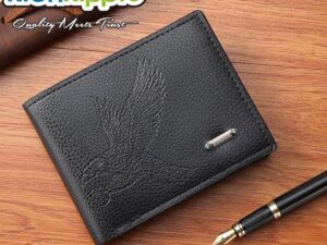 RichRipple Portefeuille court pour homme de style classique rétro, compact et multifonctionnel