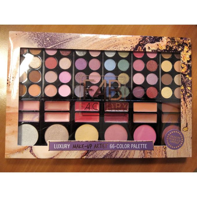 PROMO!! 66 Couleurs, Palette De Maquillage FAB Factory Contient 66 Couleurs, Importation De France
