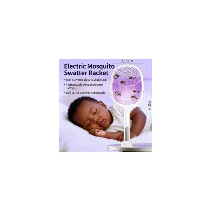 Raquette Anti-Moustique Lumineuse - Rechargeable