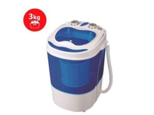 SMART TECHNOLOGY Mini Machine a laver STMLS-3K Semi-Automatique 3Kg- Lavage et Essorage- Bleu-Blanc-Garantie 6 Mois.