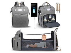 Imperméable à L'eau De Grande Capacité Bébé Sac Maternité Sac À Dos Pliant Sac À Main Portable