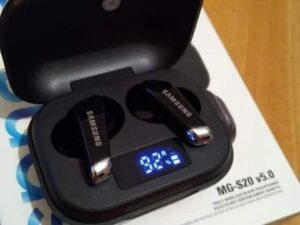 Samsung Ecouteur Bluetooth San Fil MG-S20 V5.0 LED Buds - Noir