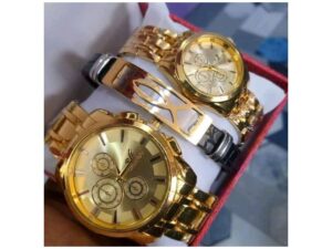 Orlando Ensemble Montres Couple - OR +BRACELET