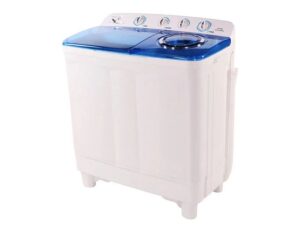 Nasco Machine A Laver 8Kg - NASTT-B80FL - Twin Tub - Semi-Auto. - Sech. Express - Fonct. Lavag A Main - 360W