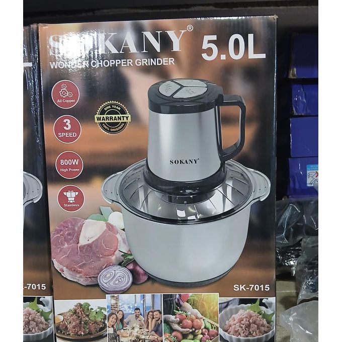 Gn Foutoumix 5L - foutoumix mixeur - hacheur de viande - Blender - mixeur de foutou graine et viande - mixeur foutou - Broyeur Alimentaire - Mixeur Hachoir électrique 5L - Multifonction
