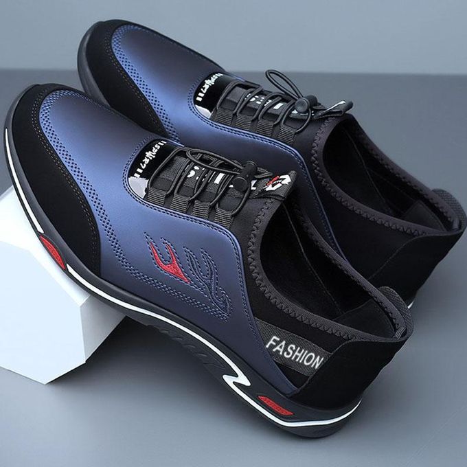 AIDAILU Chaussures Mocassins Pour Hommes PU - Bleu – Image 5