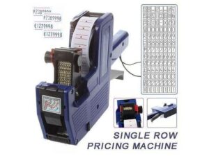 Étiqueteuse de Prix Manuelle 1 Ligne – Machine de Tarification à une Rangée avec Rouleau d'Étiquettes