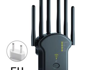 U13 Répéteur WiFi Sans Fil 1200Mbps Extenseur de Signal à Haut Gain 6 Antennes Amplificateur de Réseau Double Bande 2.4G 5G