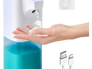 Distributeur de savon automatique à capteur USB, machine à mousse sans contact 350 ml