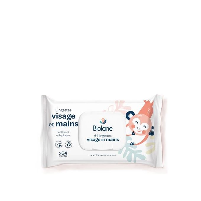 Biolane Lingettes Visage Et Mains X64