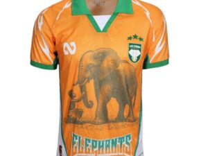 Maillot de Supporter Côte d'Ivoire "ELEPHANTS" (Non Officiel)  Design Patriotique - Fan Jersey Sanga, Vêtement Sport/Patriotique
