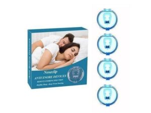 Genetic OIPETLUCK 4 appareils anti-ronflement, pince-nez magnétique en silicone qui peut être efficace pour arrêter le ronflement, anti-ronfleur pour améliorer le sommeil et la respiration