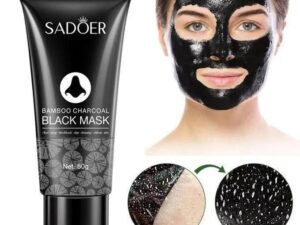 Masque Peel Off Masque Noir Nettoyant Profond Charbon de Bambou Éliminateur de Points Noirs Réducteur de Pores, Retrait des points noirs, réduction des pores, Vitamine C, masque nasal pour nettoyage en profondeur, masque facial détachable