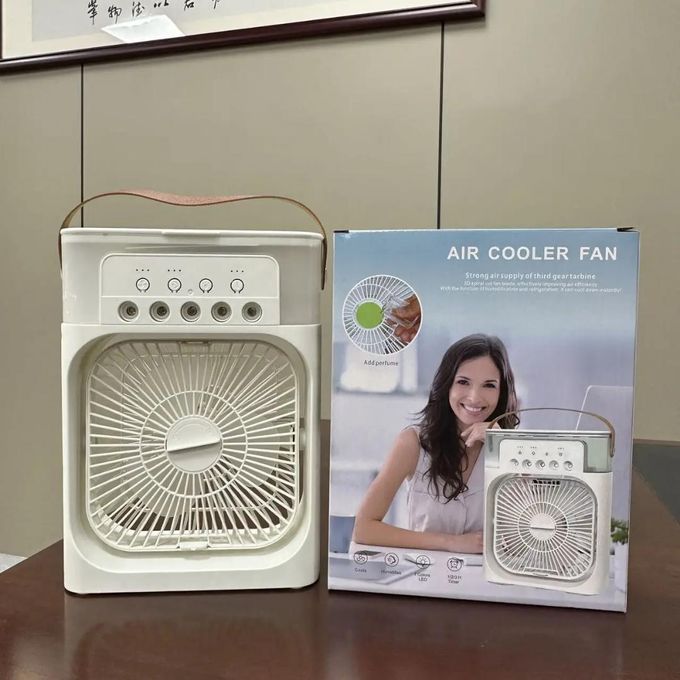 Mini Climatiseur Portable Air Cooler Fan 3 Vitesses avec Réservoir d’Eau, LED 7 Couleurs et MinuterieMini Climatiseur Portable Air Cooler Fan 3 Vitesses avec Réservoir d’Eau, LED 7 Couleurs et Minuterie – Image 6
